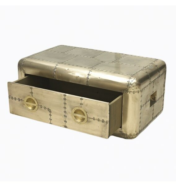 Aircraft Coffee Table Small - Jet Brass
