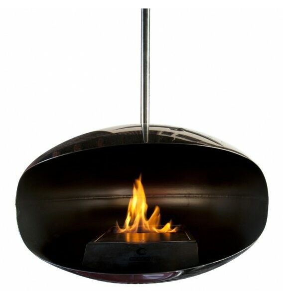 Cocoon Fires Aeris Fireplace Hanging ALL STAINLESS STEEL - Ethanol Fireplace