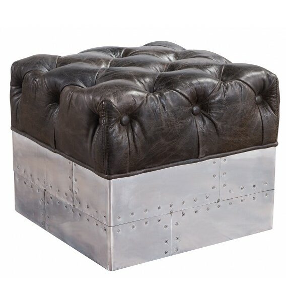 Gladiator Cube Vintage leather Stool