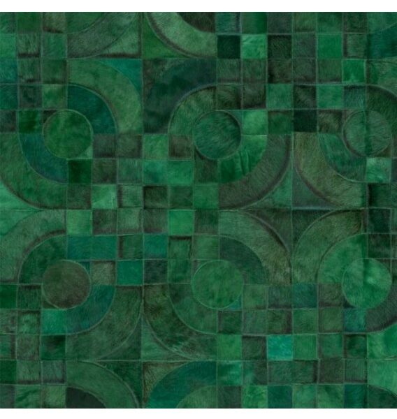 Optico Rug - Forest Green