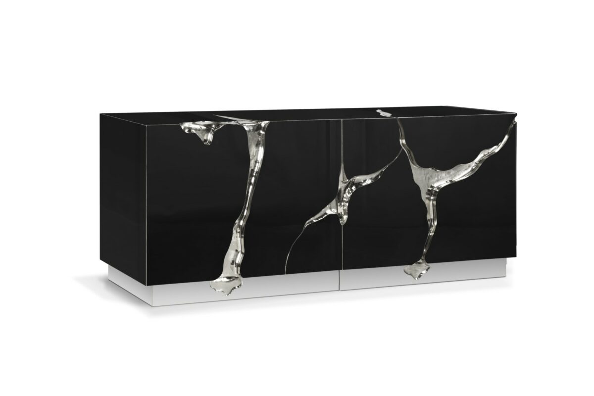 Lapiaz Black Silver Sideboard