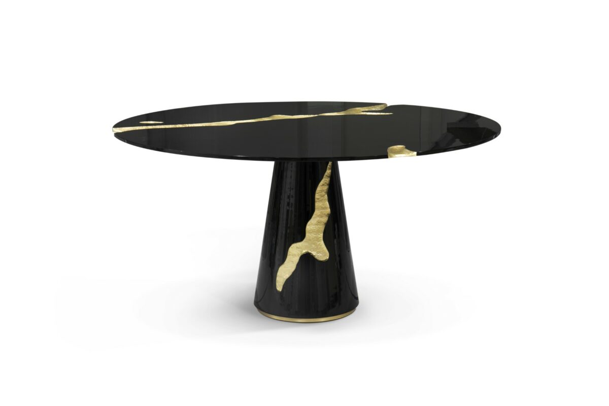 Empire Round Black Dining Table