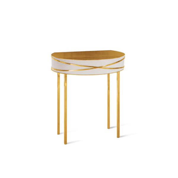 Stella Console Blanche Small Oro