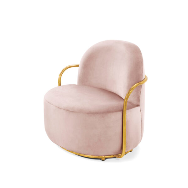 Orion Lounge Chair Blush Oro