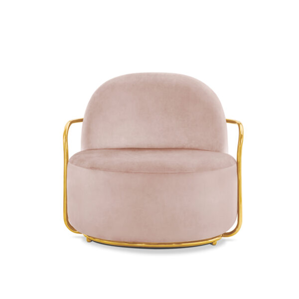 Orion Lounge Chair Blush Oro