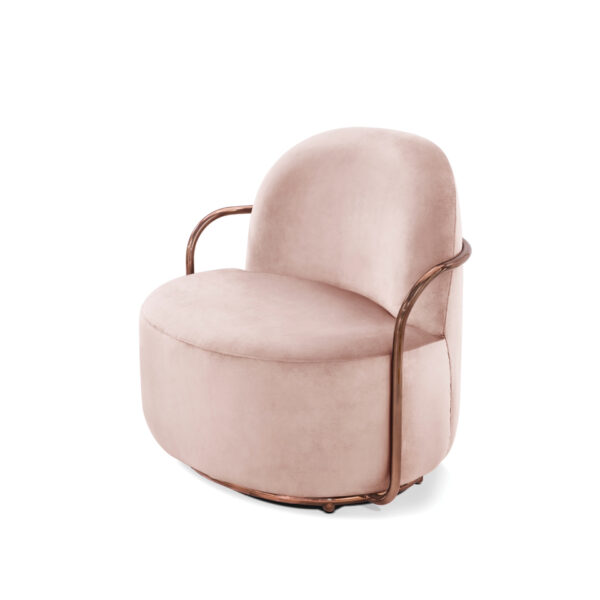 Orion Lounge Chair Blush Rose