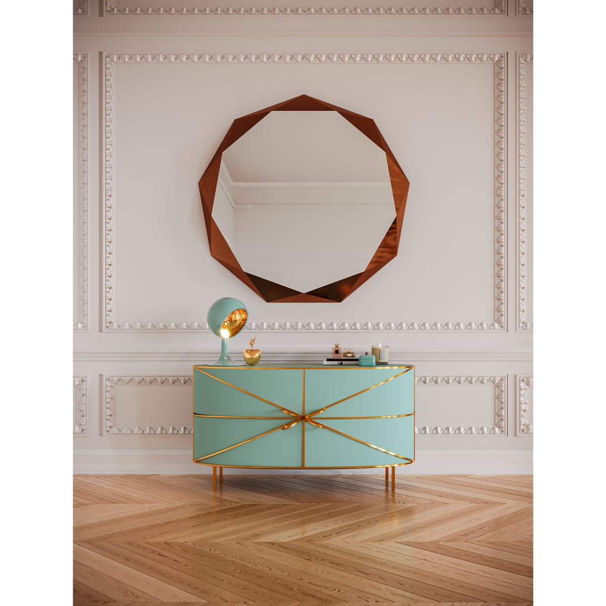 Stella Mirror Large Oro