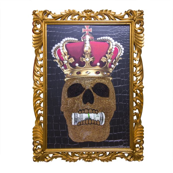 Skull King Canvas by Cristian Constantin