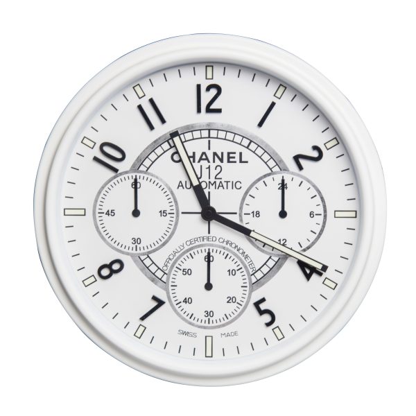 Chanel Chrono Wall Clock White