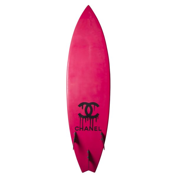 Chanel Logo Surfboard - Lifesize