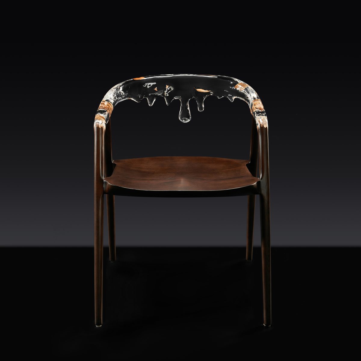 Dripping Chair (With Solid Wood)