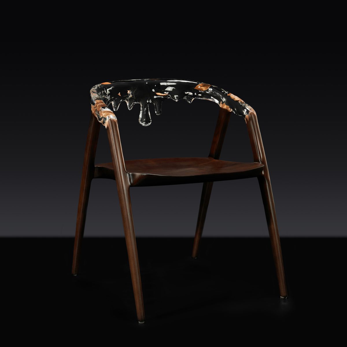 Dripping Chair (With Solid Wood)