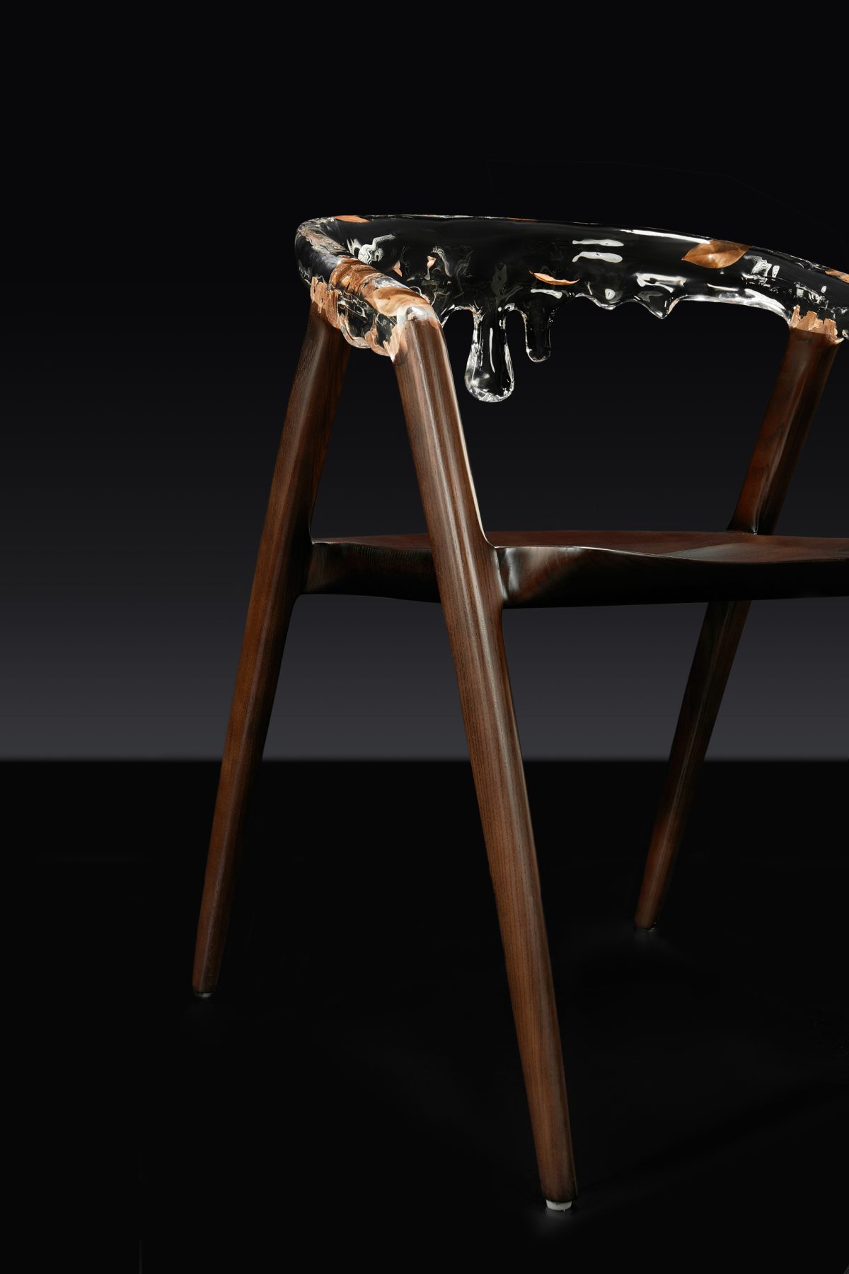 Dripping Chair (With Solid Wood)